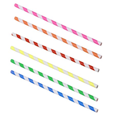 Pajitas colores 100 uds.