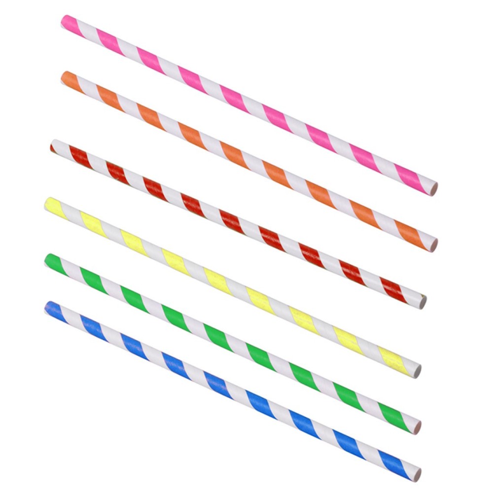 Pajitas colores 100 uds.