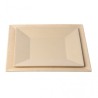 Plato 28 cm fibra de bambú 48 uds