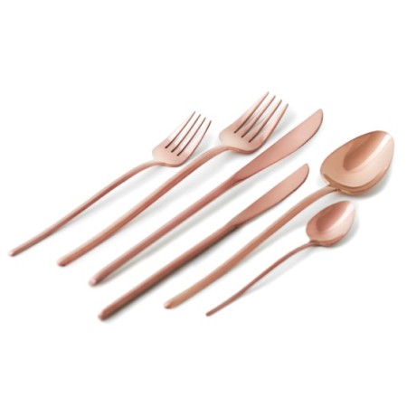 Cubertería Spiga gold 12 uds