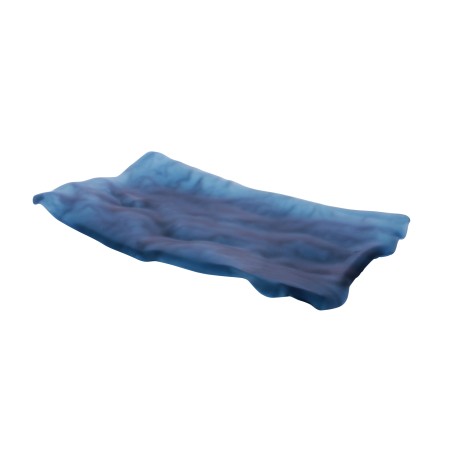 Mar bandeja glass mate azul 6 uds