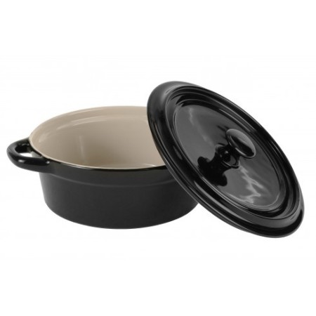 Cazuelita negra  500 ml 12 uds