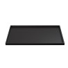 Bandeja bambú maciza negra 36 cm 25 uds
