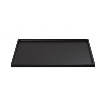 Bandeja bambú maciza negra 40 cm 20 uds