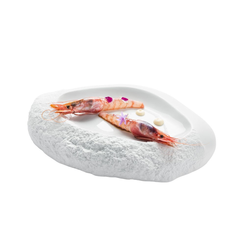 Roca plato presentación 4 uds