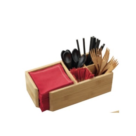 Servilletero con compartimento 8 uds.