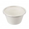 Bol bodega de caña de azúcar con tapa 300 ml (450 uds)