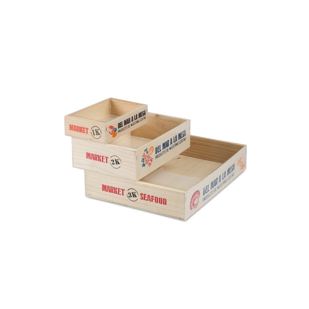 Caja Madera Marisco 2 kg