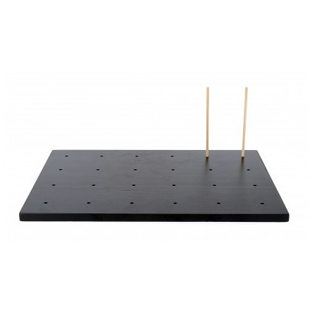 Presentador bambú negro 24 brochetas