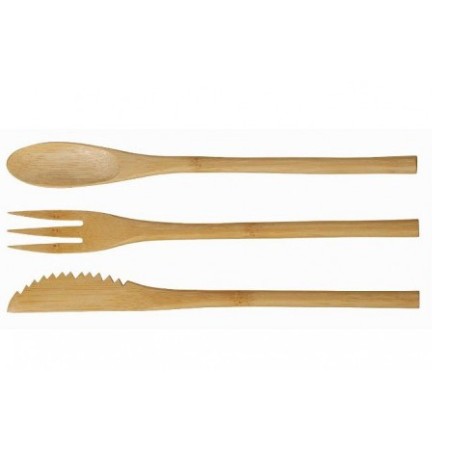 Cubiertos de bambú 20 cm