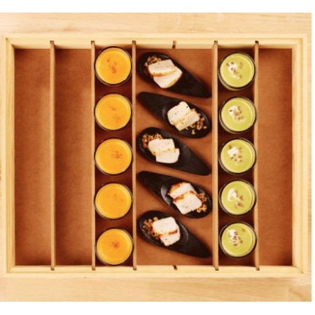 Caja de madera para coctel