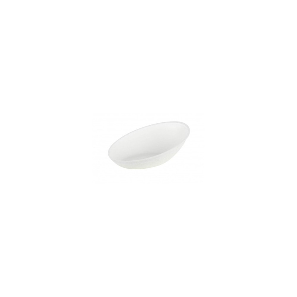 Plato de fibra de caña oval