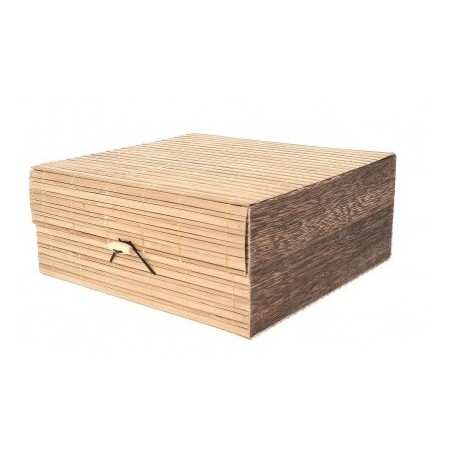 Caja estera de bambú