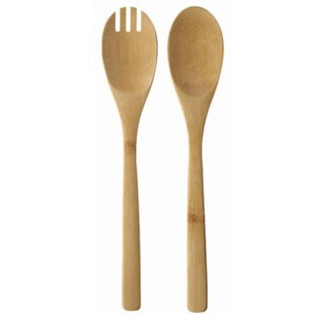 Cubiertos de servir de madera 28 cm