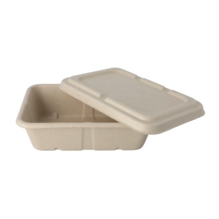 Envase en beige de pulpa 600 ml