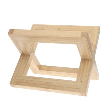 Soporte de altura bambú natural