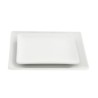 Plato cuadrado de porcelana 12 cm