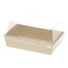 Caja rectangular de papel de bambú 10,5 cm