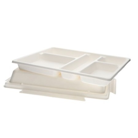 Bandeja de pulpa 5 compartimentos mas tapa