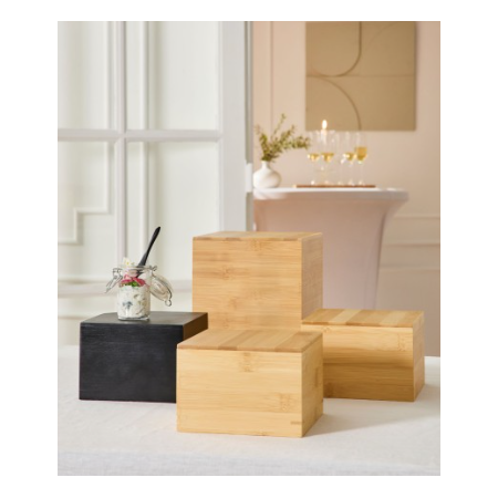 Comprar cubo grande de bambú negro 10 uds en latulip.es