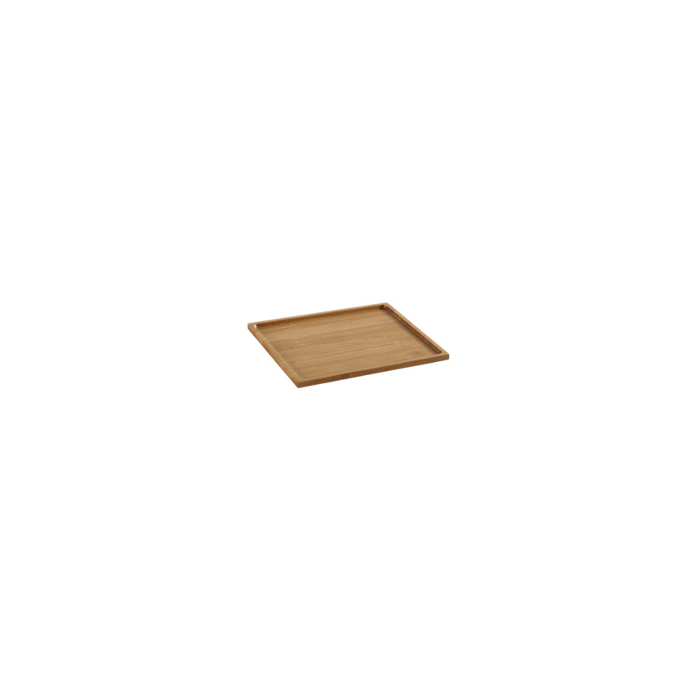 Comprar bandeja de bambú natural 23,5x26 cm 25 uds en latulip.es
