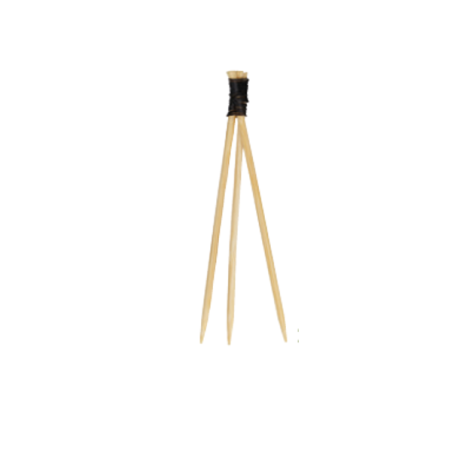 Comprar Brocheta Trident negro 9 cm 2000 uds en latulip.es