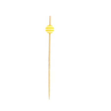 Comprar Brocheta caramelo amarillo de 9 cm 2000 uds en latulip.es
