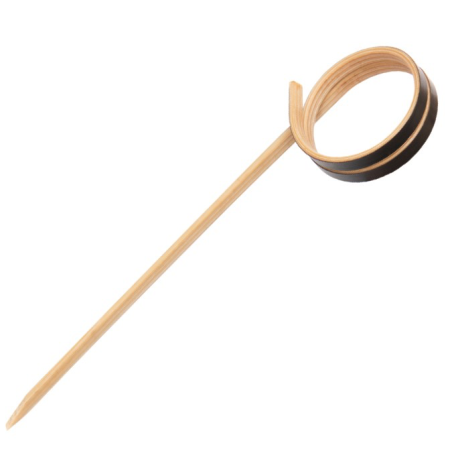 Comprar Brocheta Espiral negra 7 cm 5000 uds en latulip.es