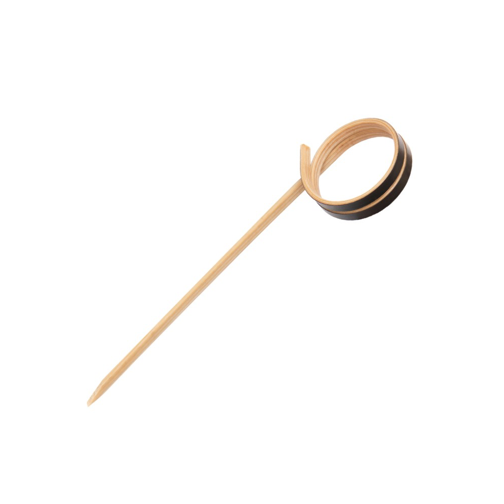 Comprar Brocheta Espiral negra 7 cm 5000 uds en latulip.es